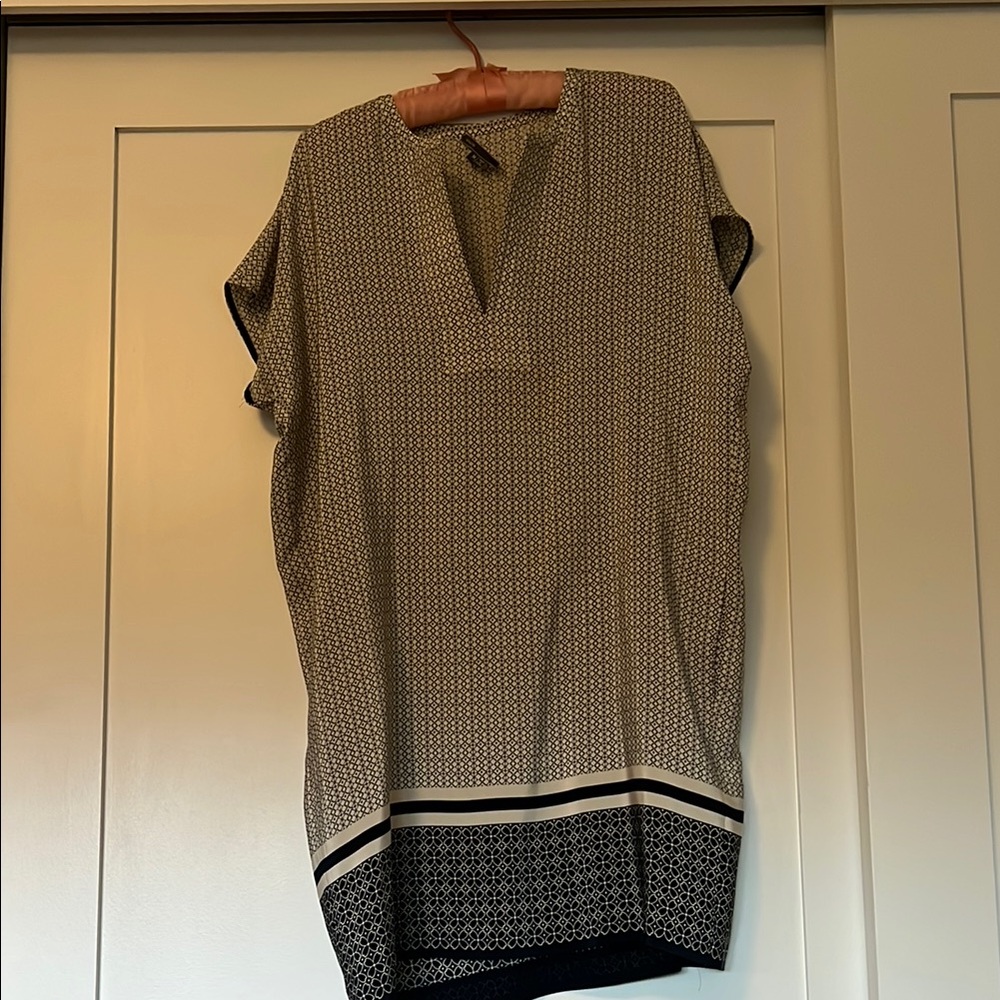 Black and White Patterned Dress
